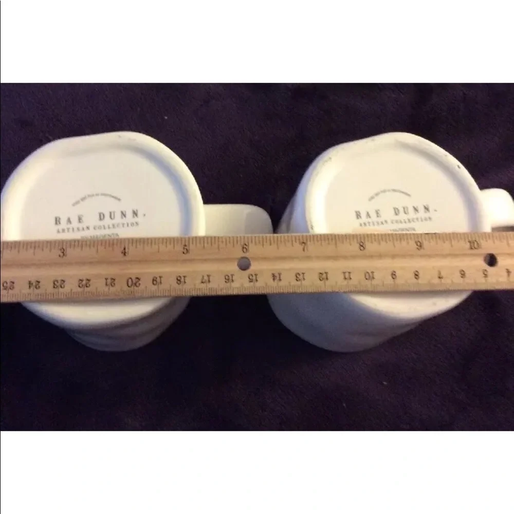 NWOT Rae Dunn SING LAUGH SET Coffee Tea Mug Set